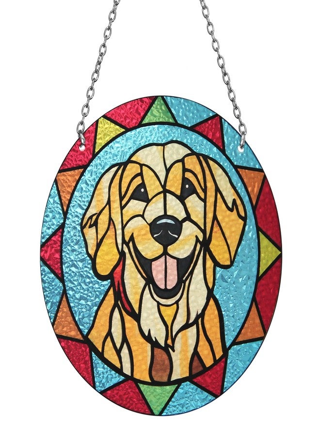 Marwey Dog Memorial Suncatcher - Stained Glass Golden Retriever Gifts Pet Memorial Gifts - Loss of Dog Sympathy Gift - Christmas Ornament for Women Men - Image 1